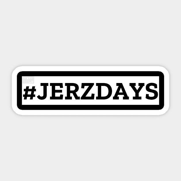 White Simple #JERZDAYS Jerzday #Jerzday Jerzdays Sticker by porcodiseno